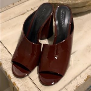 Brand New Mercedes Castillo Patent Mules